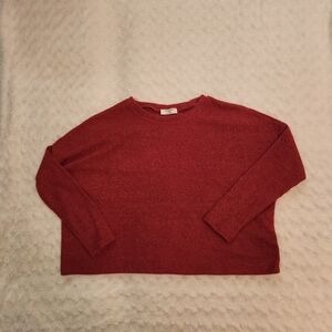Willow Boutique Deep Red Knit Top